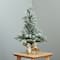 2.5ft. Unlit Flocked Artificial Christmas Tree with Pinecones